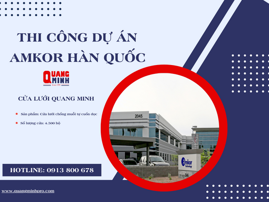 Thi công dự án Amkor Hàn Quốc