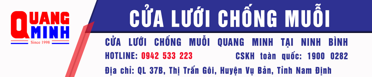 CỬA LƯỚI CHỐNG MUỖI NINH BÌNH, CỬA LƯỚI QUANG MINH