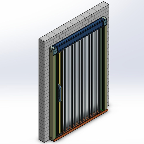 vị trí lắp đặt cửa lưới chống muỗi dạng xếp hệ Basic