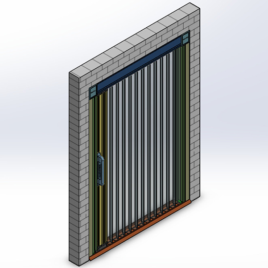 vị trí lắp đặt cửa lưới chống muỗi dạng xếp hệ Basic