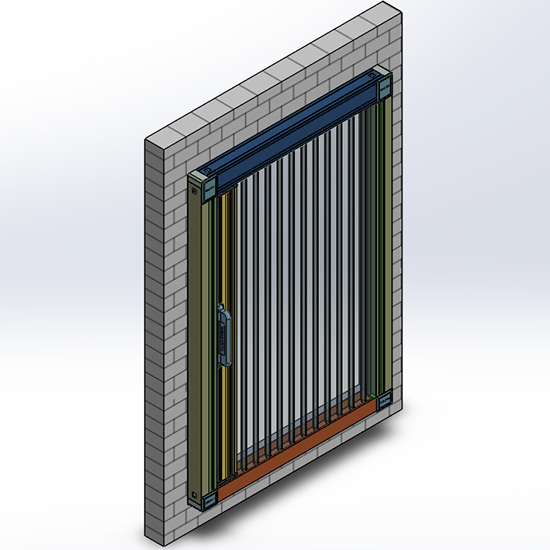 vị trí lắp đặt cửa lưới chống muỗi xếp hệ Basic