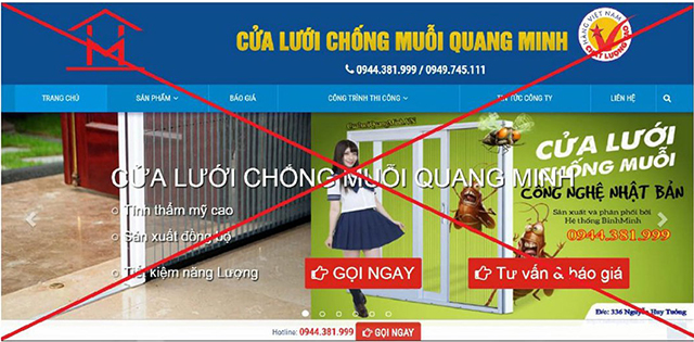 cửa lưới chống muỗi giả