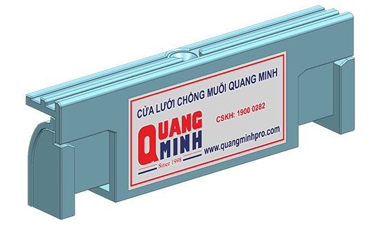 chi tiết nhựa cửa lưới chống muỗi tự cuốn 